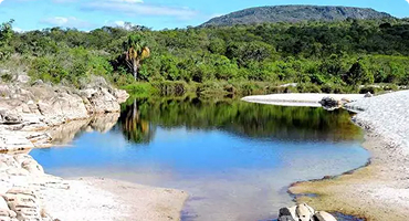 Foto do lago de Botumirim
